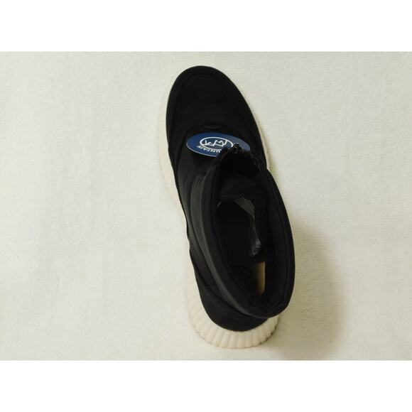 W679 White Mountain Black Multi Smooth Downtown Platform Ankle Booties - Size 8M - Picture 4 of 5